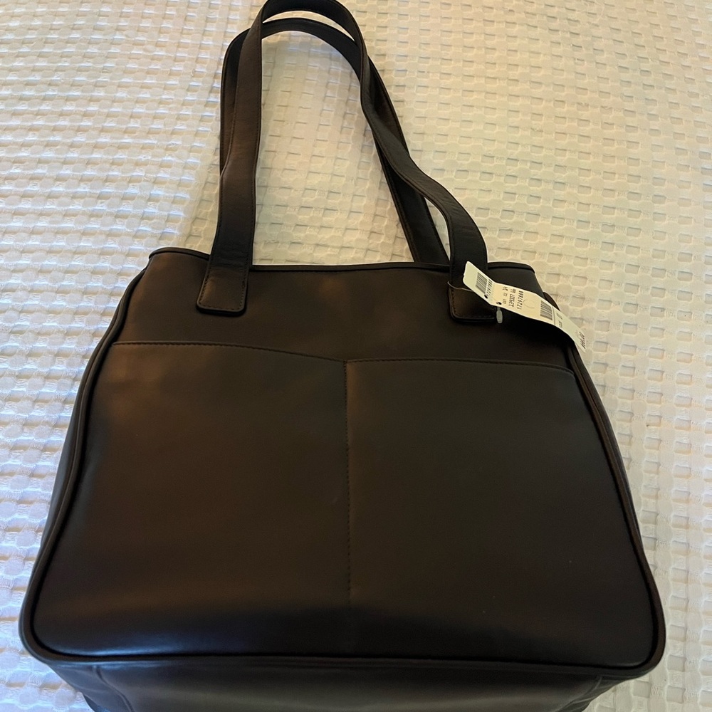 Chic Brown Leather Shoulder Bag